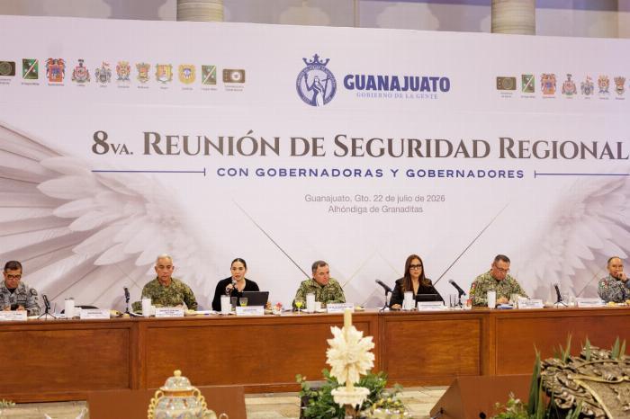 Gobernadora participó en la 8ª Reunión de Seguridad Regional en Guanajuato