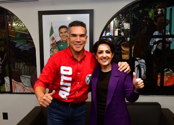 Lizzie Moreno presume reunión con 'Alito' y aseguran que el PRI volverá a gobernar Colima
