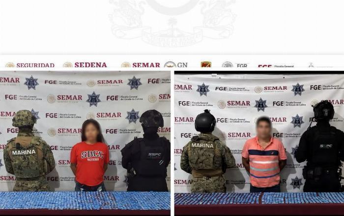 Caen 2 integrantes de 'Los Mezcales' con más de 2 mil dosis de metanfetaminas