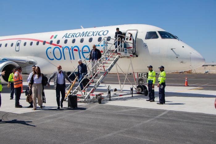 Aeroméxico regresa vuelo Colima-México al AICM y fortalece conectividad aérea del estado