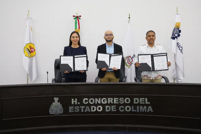 Firman Congreso del Estado y TecNM Colima convenio de colaboración académica