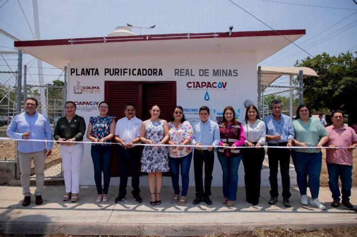 Entregan planta purificadora y tanque elevado en Real de Minas; beneficiará a más de 6 mil personas