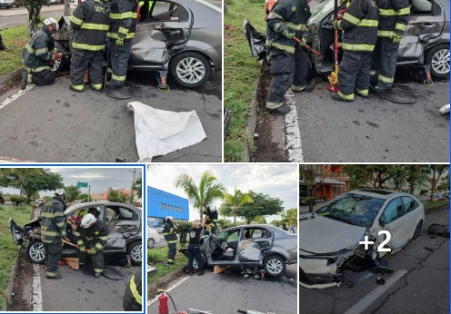 Una mujer prensada, 3 lesionados y cuantiosos daños materiales, el saldo del accidente en VdeÁ 