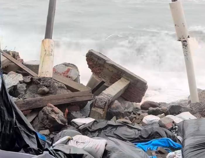 Ramaderos de playas de Armería, Manzanillo y Tecomán, entre los más afectados por 'Simón' 