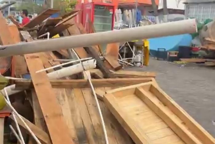 Tristeza y consternación en Cuyutlán; el mar está arrasando con las ramadas (Video)